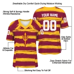 customized arizona state sun devils art stripe maroon jersey best selling