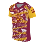 customized arizona state sun devils camo shatter maroon jersey best selling