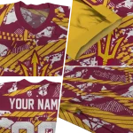 customized arizona state sun devils camo shatter maroon jersey best selling
