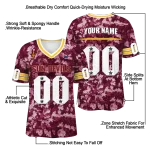 customized arizona state sun devils camouflage abstract maroon jersey best selling