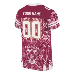 customized arizona state sun devils mirrored pattern maroon jersey best selling