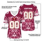 customized arizona state sun devils mirrored pattern maroon jersey best selling