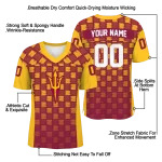 customized arizona state sun devils stacked rectangle maroon jersey best selling