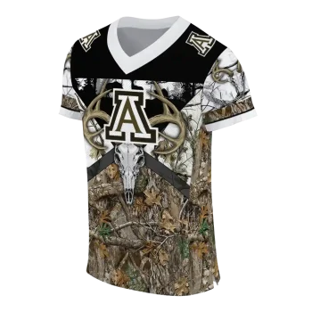 customized arizona wildcats antler skull camouflage hunting jersey fashion forward