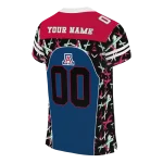 customized arizona wildcats brushstroke xs navy black jersey best selling