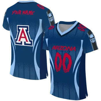customized arizona wildcats dynamic dots navy jersey best selling