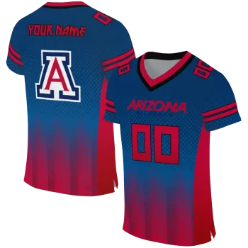customized arizona wildcats halftone sweep navy black jersey best selling