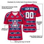 customized arizona wildcats layered grids red jersey best selling