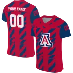 customized arizona wildcats stripe block red jersey best selling
