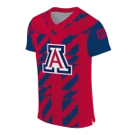 customized arizona wildcats stripe block red jersey best selling