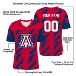customized arizona wildcats stripe block red jersey best selling
