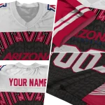customized arizona wildcats tire arrows red black white jersey best selling