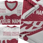 customized arkansas razorbacks dripping flames red white jersey best selling