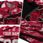 customized arkansas state red wolves camo shatter scarlet jersey best selling