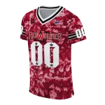 customized arkansas state red wolves camouflage abstract scarlet jersey best selling