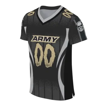 customized army black knights dynamic dots black jersey fashion forward