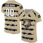 customized army black knights layered grids gold jersey best selling