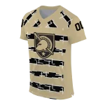 customized army black knights layered grids gold jersey best selling
