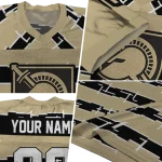 customized army black knights layered grids gold jersey best selling