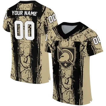 customized army black knights rugged stripes gold jersey best selling