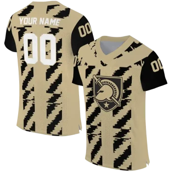 customized army black knights stripe block gold jersey best selling