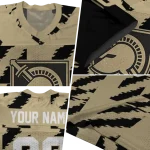 customized army black knights stripe block gold jersey best selling