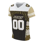 customized army black knights tire arrows gold black white jersey best selling