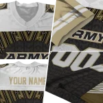 customized army black knights tire arrows gold black white jersey best selling
