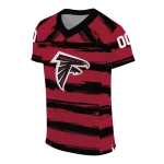 customized atlanta falcons art stripe red jersey best selling