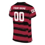 customized atlanta falcons art stripe red jersey best selling