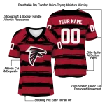 customized atlanta falcons art stripe red jersey best selling