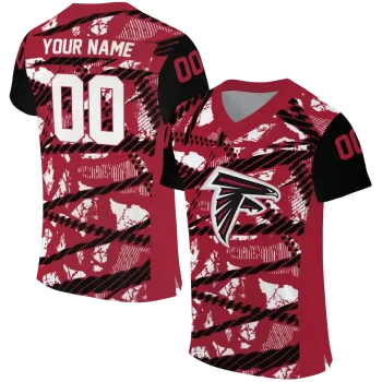 customized atlanta falcons camo shatter red jersey best selling