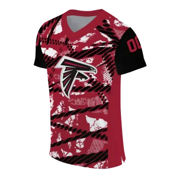 customized atlanta falcons camo shatter red jersey fashion forward