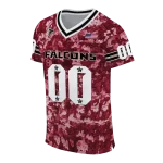 customized atlanta falcons camouflage abstract red jersey best selling