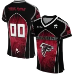 customized atlanta falcons halftone slant red black jersey best selling