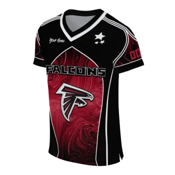 customized atlanta falcons halftone slant red black jersey fashion forward