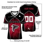 customized atlanta falcons halftone slant red black jersey best selling