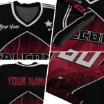 customized atlanta falcons halftone slant red black jersey best selling