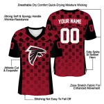 customized atlanta falcons stacked rectangle red jersey best selling