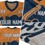 customized auburn tigers dripping flames navy blue white jersey best selling