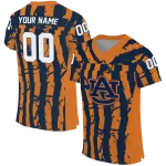 customized auburn tigers stripe splatter navy blue jersey best selling