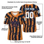 customized auburn tigers stripe splatter navy blue jersey best selling