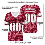 customized ball state cardinals camouflage abstract red jersey best selling
