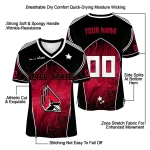 customized ball state cardinals halftone slant red black jersey best selling