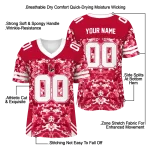 customized ball state cardinals mirrored pattern red jersey best selling