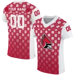 customized ball state cardinals stacked rectangle red jersey best selling