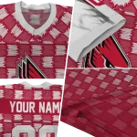 customized ball state cardinals stacked rectangle red jersey best selling