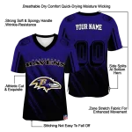 customized baltimore ravens halftone fade purple black jersey best selling