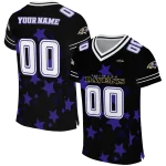 customized baltimore ravens star cluster black jersey best selling