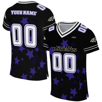customized baltimore ravens star cluster black jersey best selling